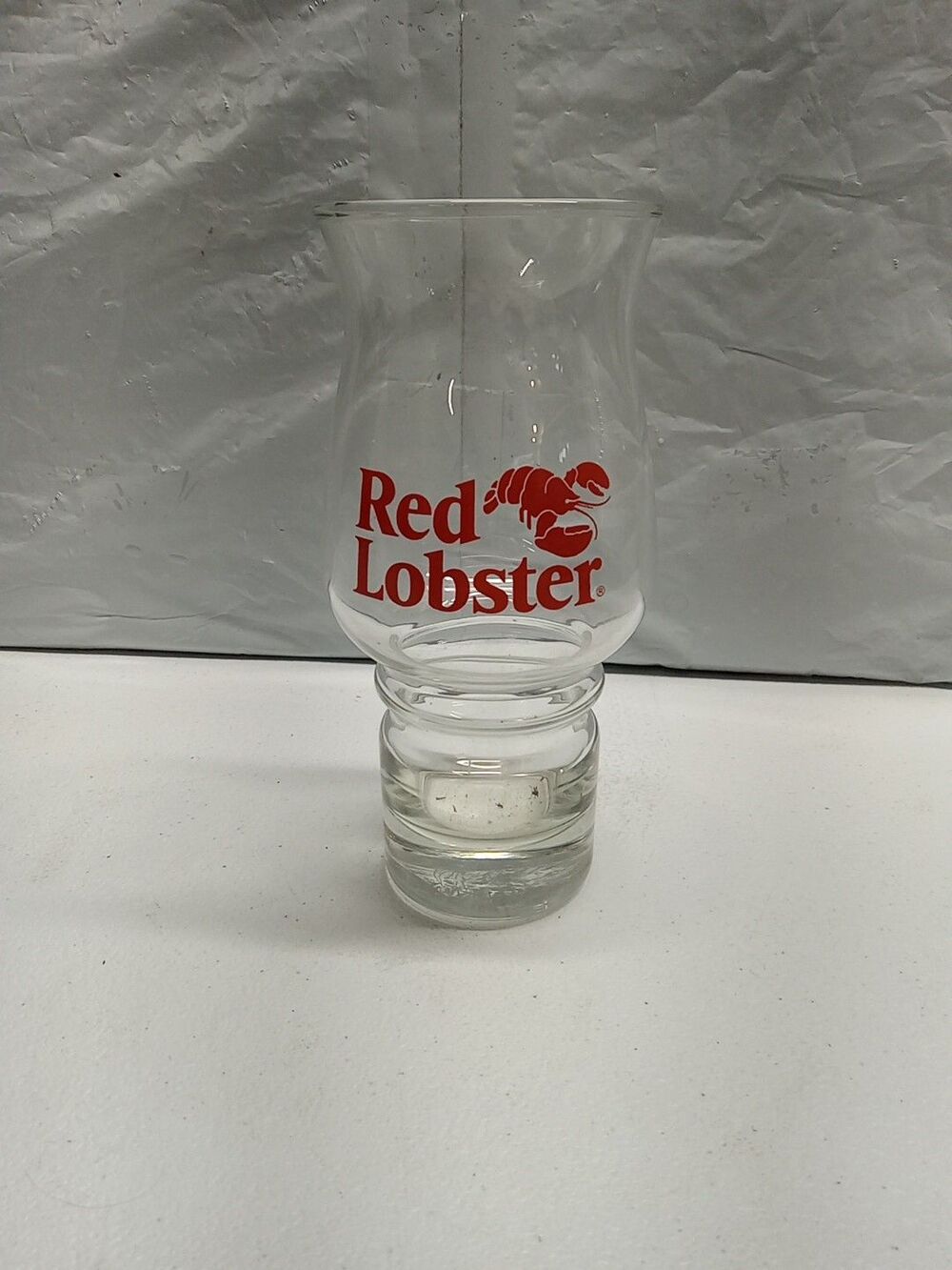 Vintage Red Lobster Hurricane Glass
